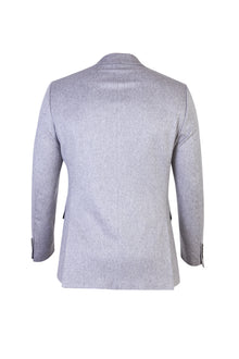 Aç?k Gri 7 Drop Slim Fit Dar Kesim A.K.DÜZ KA?M?R CEKET-Abdullah Ki??l?