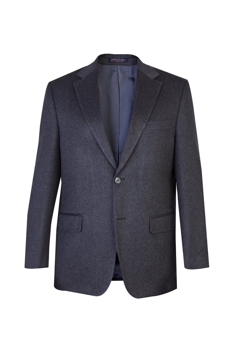 Koyu Füme Relaxed Fit Rahat Kesim İtalyan Kaşmir Ceket
