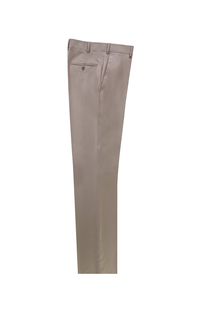 Orta Vizon Relaxed Fit Rahat Kesim Yünlü Klasik Kumaş Pantolon