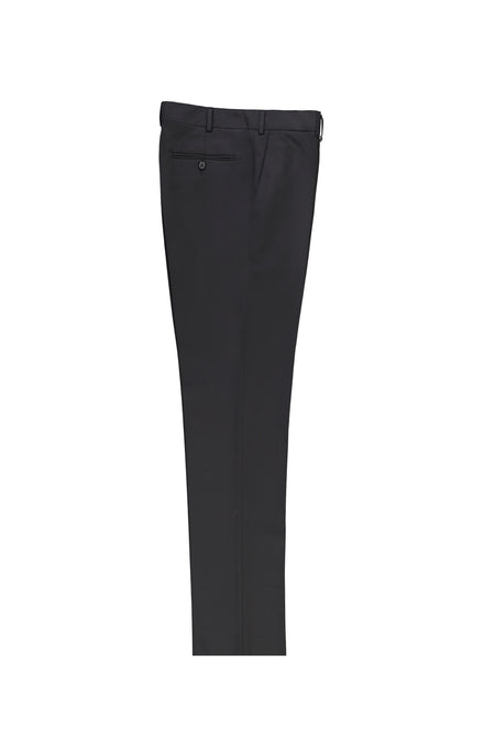 Siyah 6 Drop Regular Fit Standart Kesim Yünlü Klasik Kuma? Pantolon-Abdullah Ki??l?