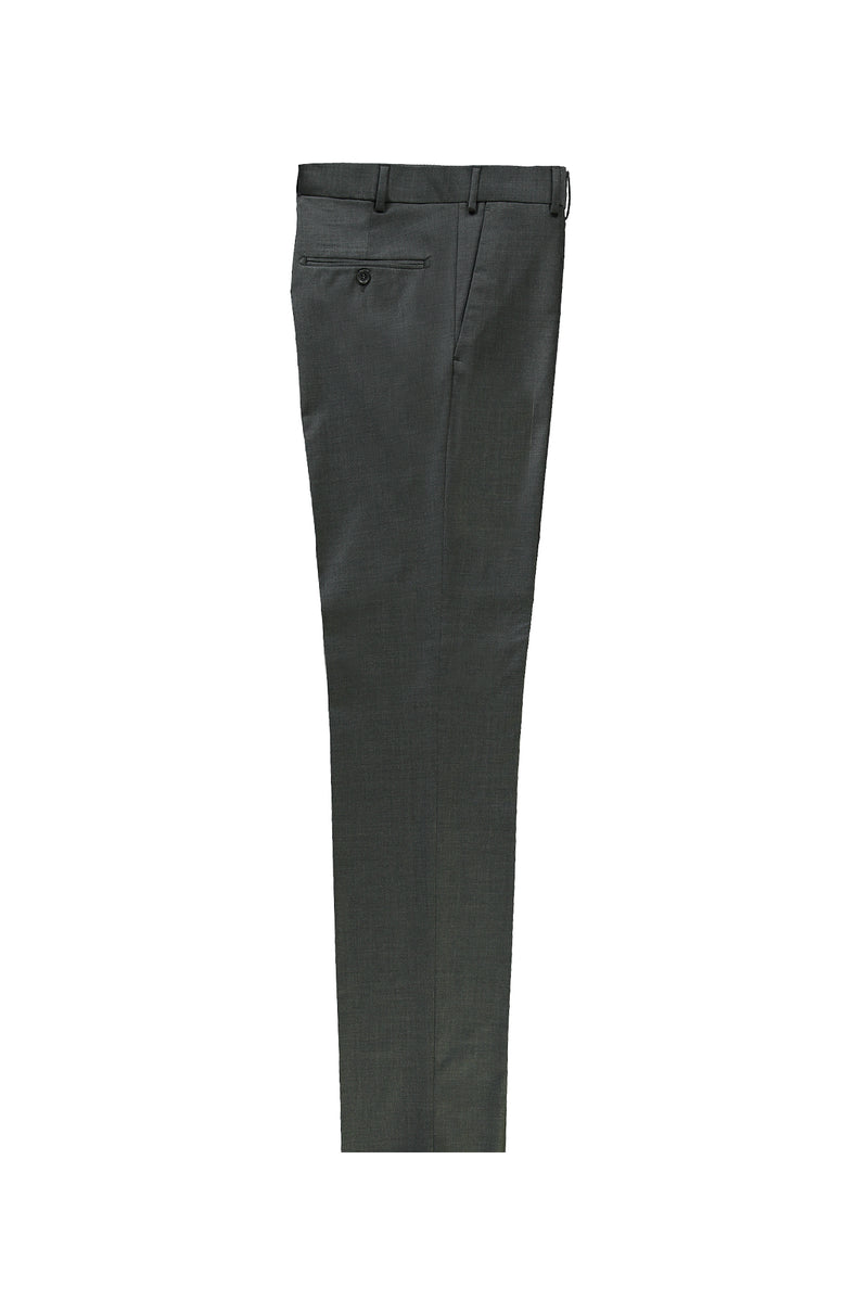 Gümüş Relax Fit Rahat Kesim Yünlü Klasik Kumaş Pantolon