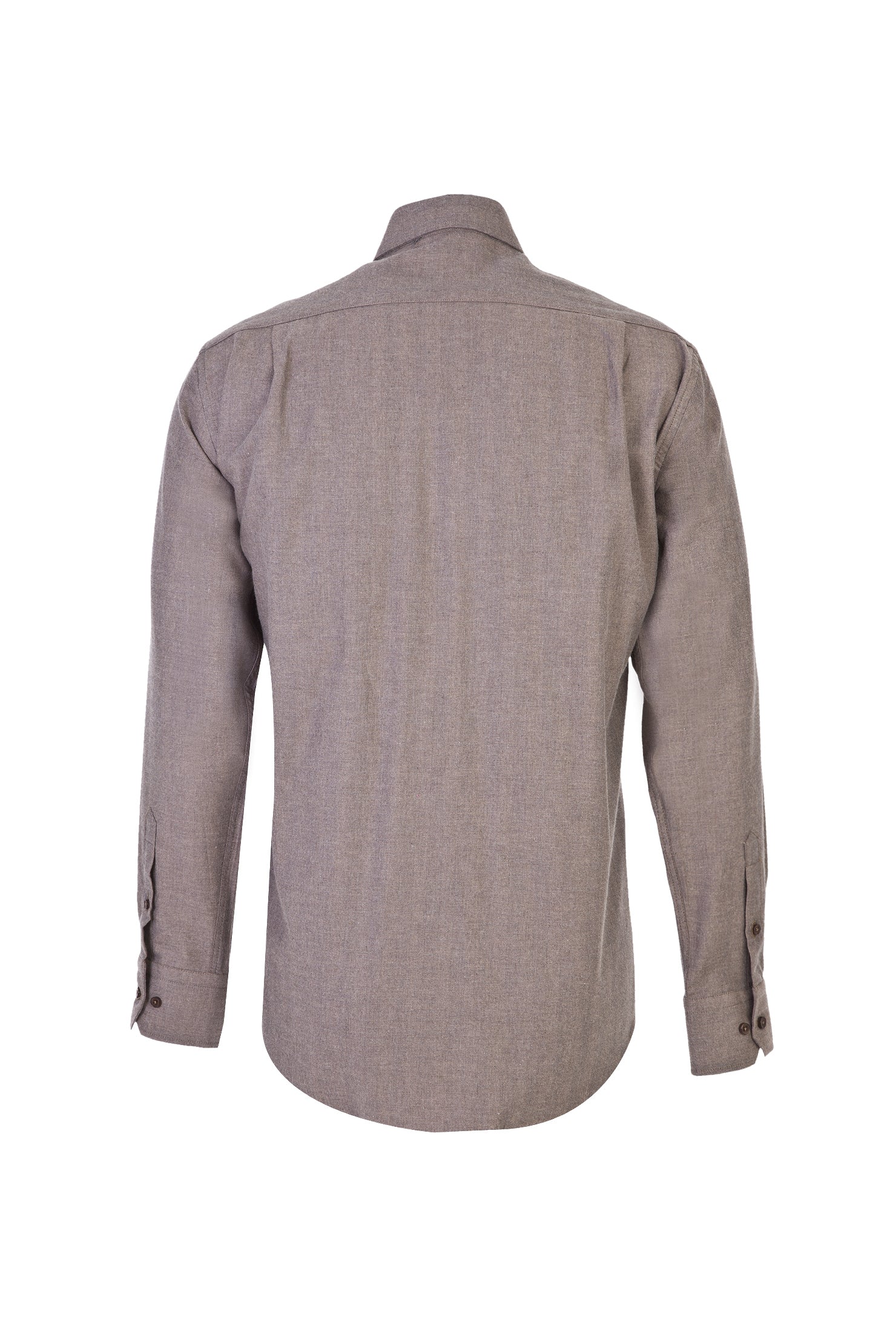 Açık Vizon Uzun Kol Oduncu Spor Pamuk Gömlek