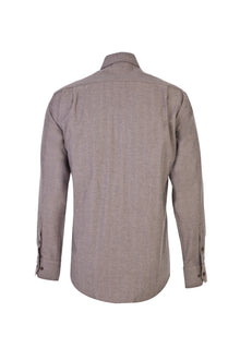 Açık Vizon Uzun Kol Oduncu Spor Pamuk Gömlek