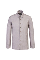 Açık Kahve  Uzun Kol Slim Fit Dar Kesim Oduncu Pamuk Gömlek