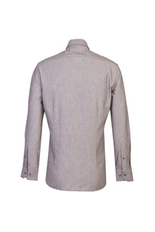 Açık Kahve  Uzun Kol Slim Fit Dar Kesim Oduncu Pamuk Gömlek