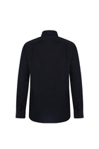 Siyah Uzun Kol Non Iron Klasik Saten Pamuk Gömlek