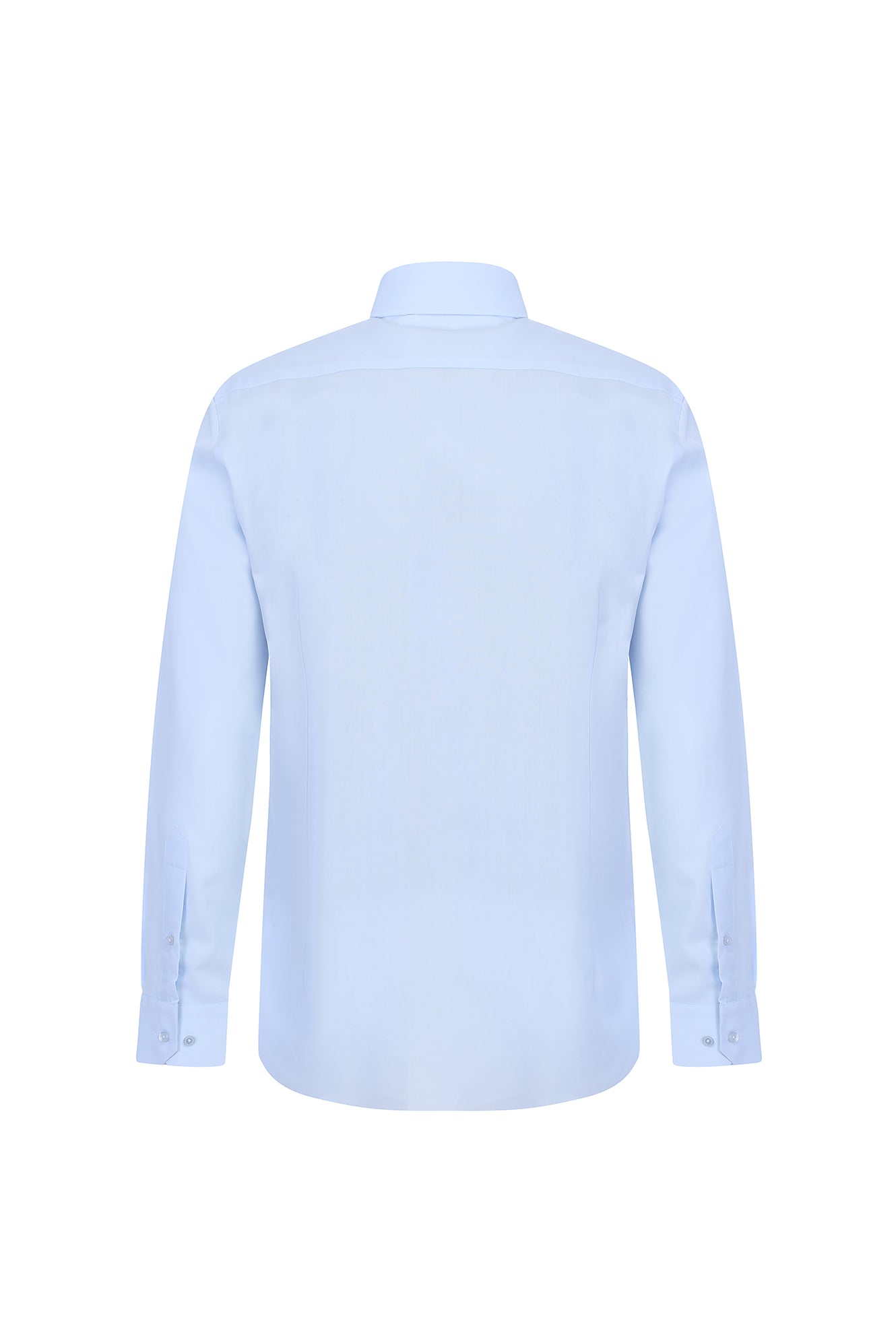 Açık Mavi Slim Fit Dar Kesim Uzun Kol Easy Care Pamuk Gömlek