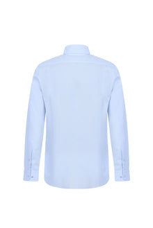 Açık Mavi Slim Fit Dar Kesim Uzun Kol Easy Care Pamuk Gömlek