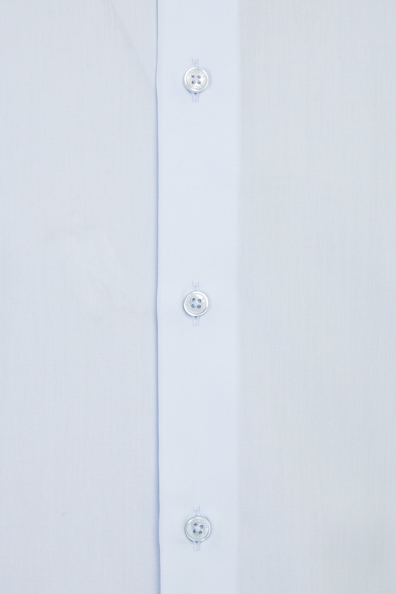 Açık Mavi Slim Fit Dar Kesim Uzun Kol Easy Care Pamuk Gömlek