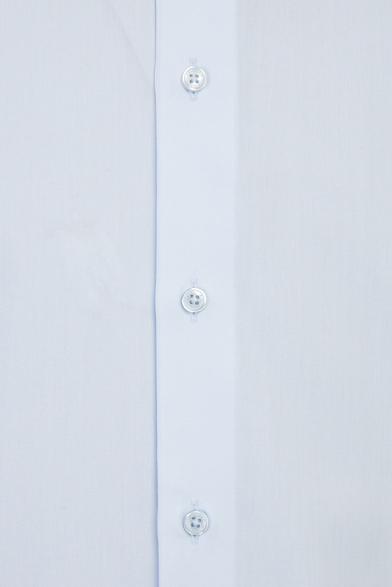 Açık Mavi Slim Fit Dar Kesim Uzun Kol Easy Care Pamuk Gömlek