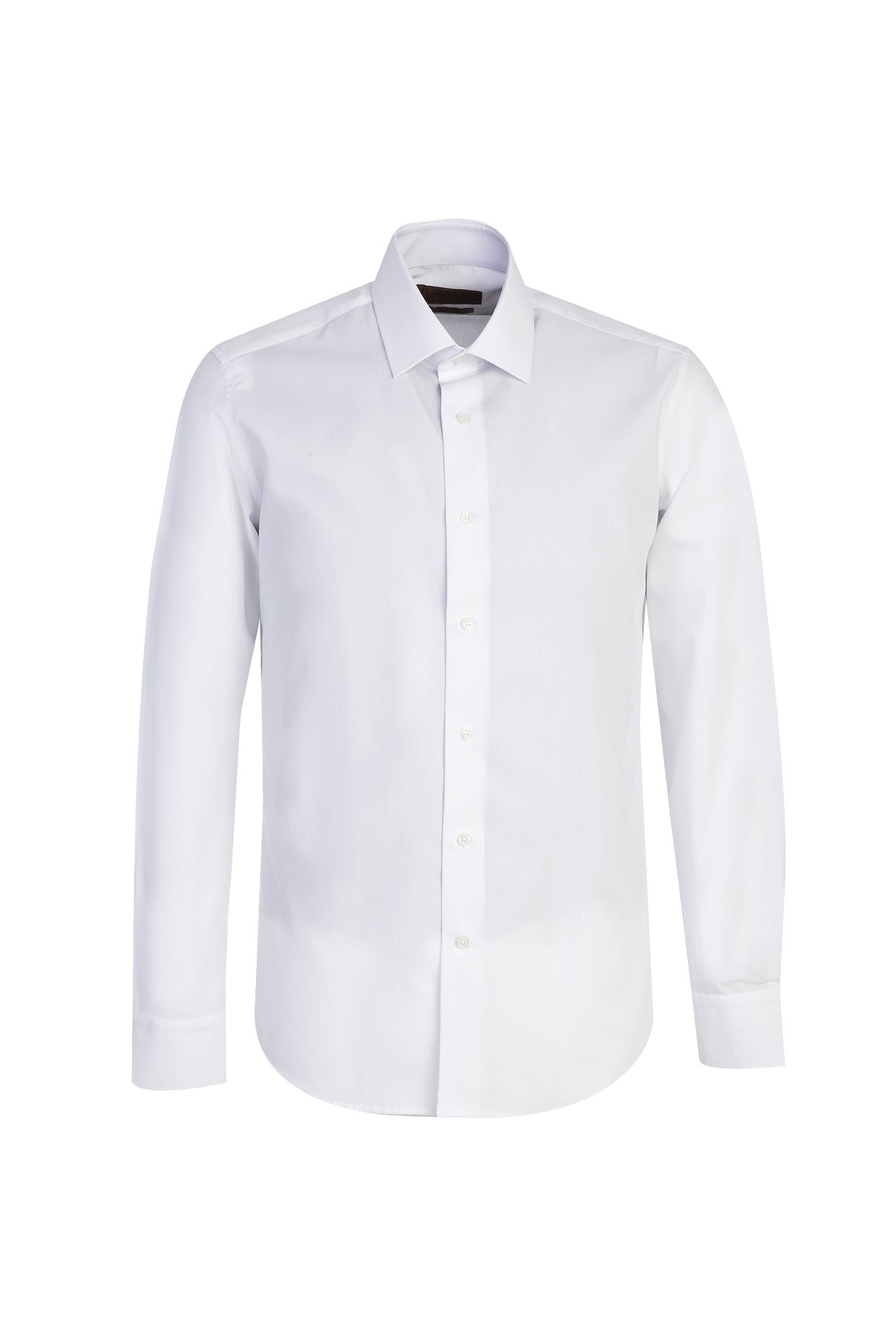 Beyaz Slim Fit Dar Kesim Uzun Kol Easy Care Pamuk Gömlek