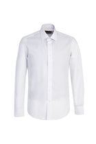 Beyaz Slim Fit Dar Kesim Uzun Kol Easy Care Pamuk Gömlek