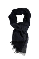 Koyu Mavi  Desenli Atkı