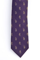 Mor İtalyan Desenli Kravat
