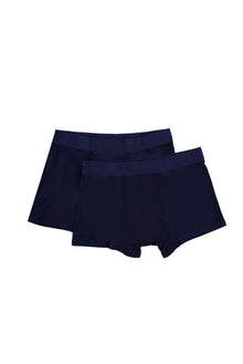 Koyu Lacivert 2'li Bambu Boxer Seti