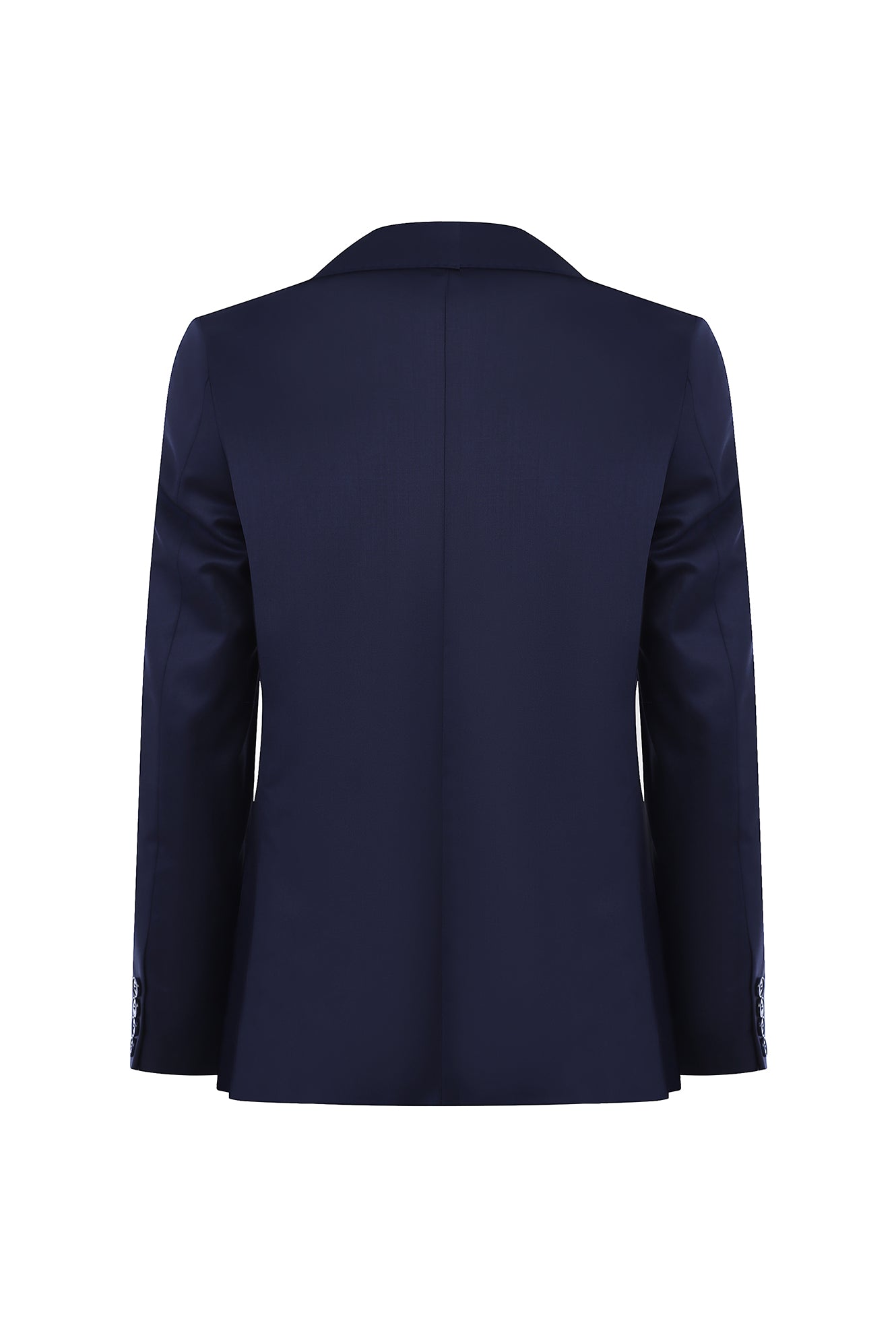 Açık Lacivert Slim Fit Dar Kesim Klasik Yün Takım Elbise