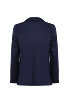 Açık Lacivert Slim Fit Dar Kesim Klasik Yün Takım Elbise