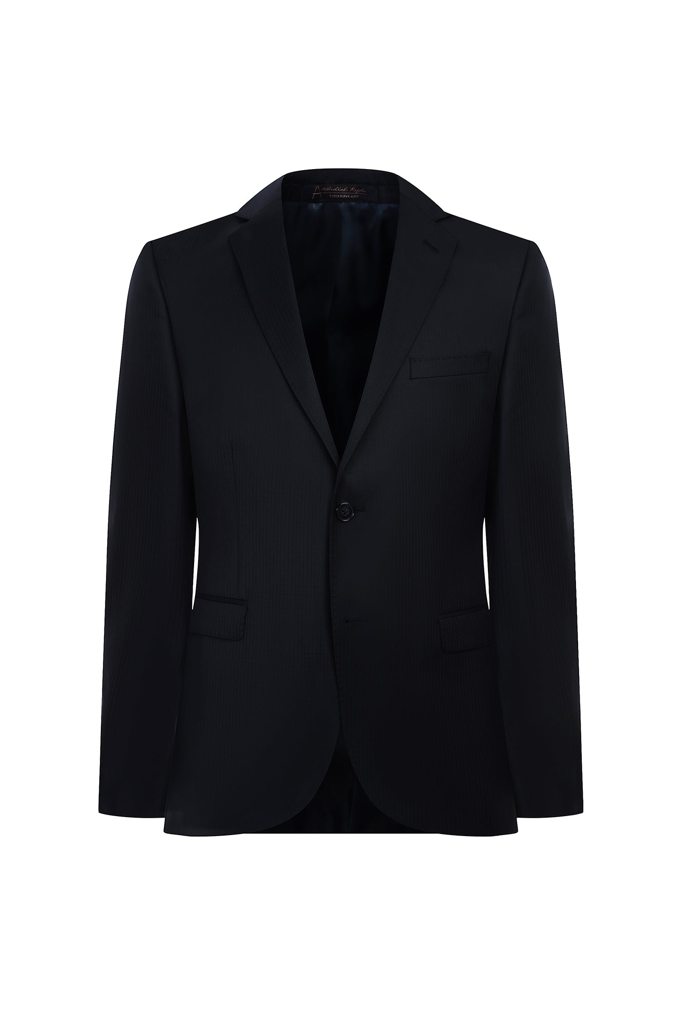 Siyah Slim Fit Dar Kesim Yün Takım Elbise