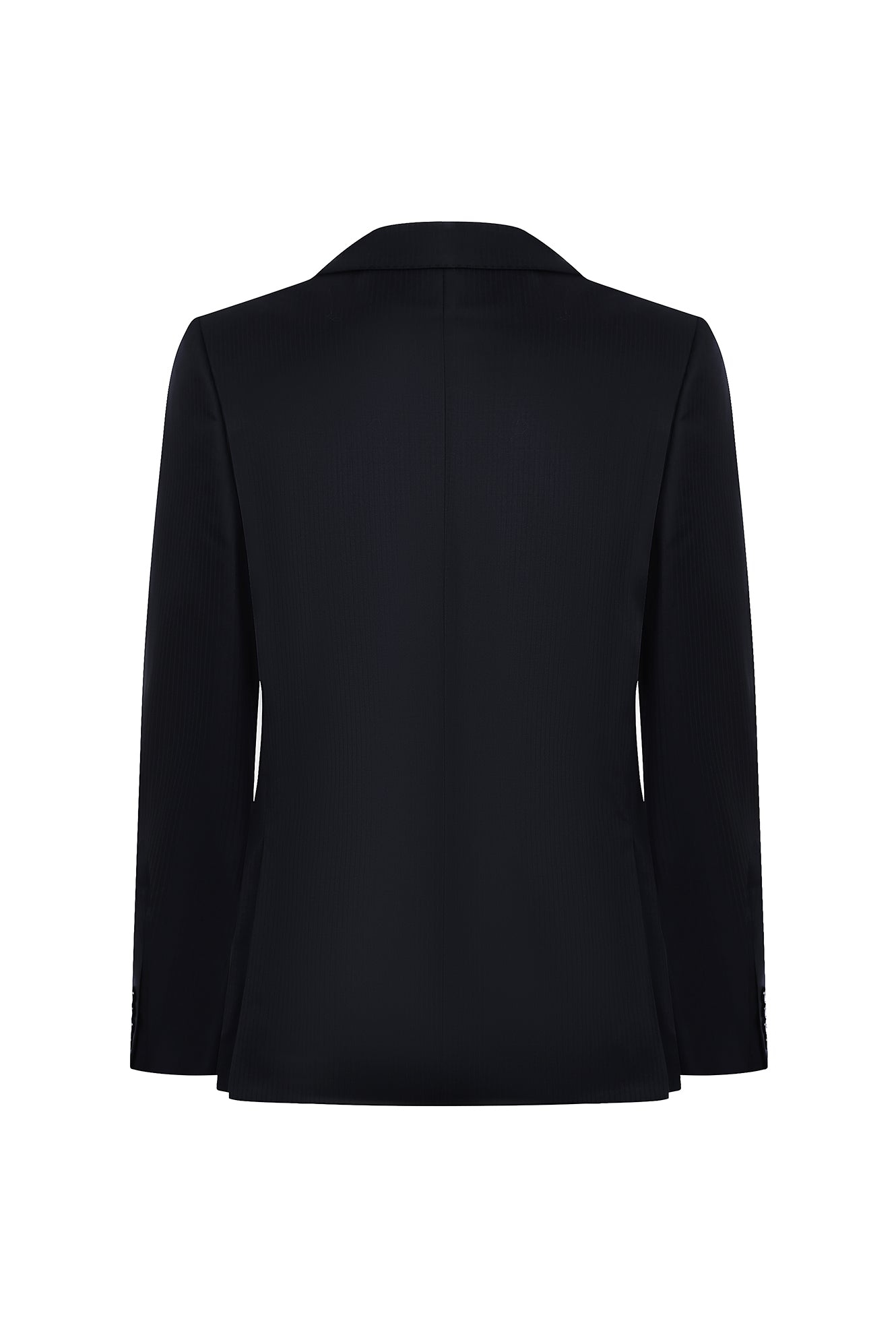 Siyah Slim Fit Dar Kesim Yün Takım Elbise