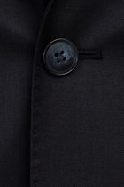 Siyah Relaxed Fit Rahat Kesim Klasik Yün Takım Elbise