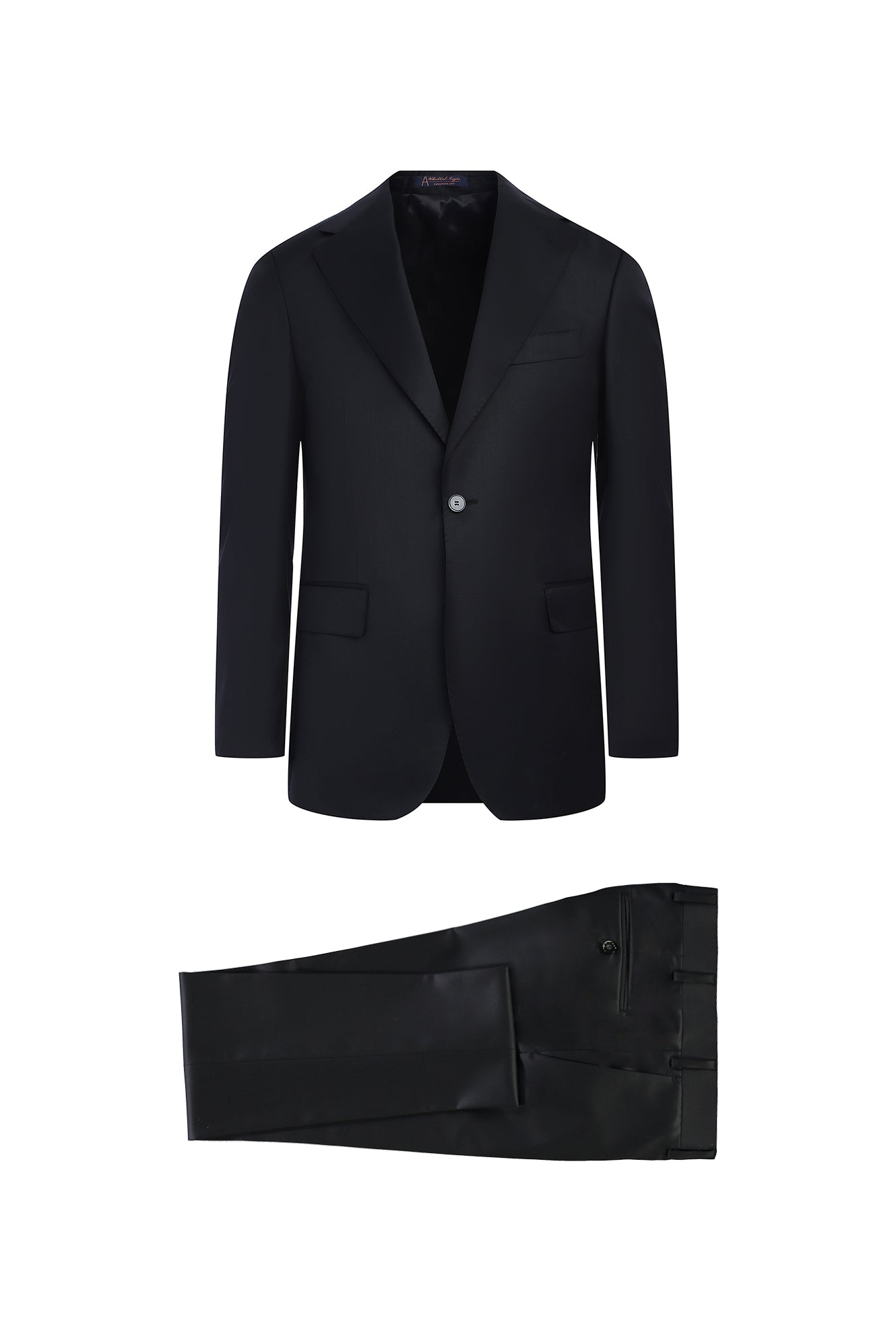 Siyah Slim Fit Dar Kesim Klasik Yün Takım Elbise