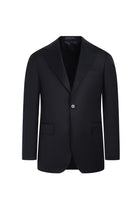 Siyah Slim Fit Dar Kesim Klasik Yün Takım Elbise
