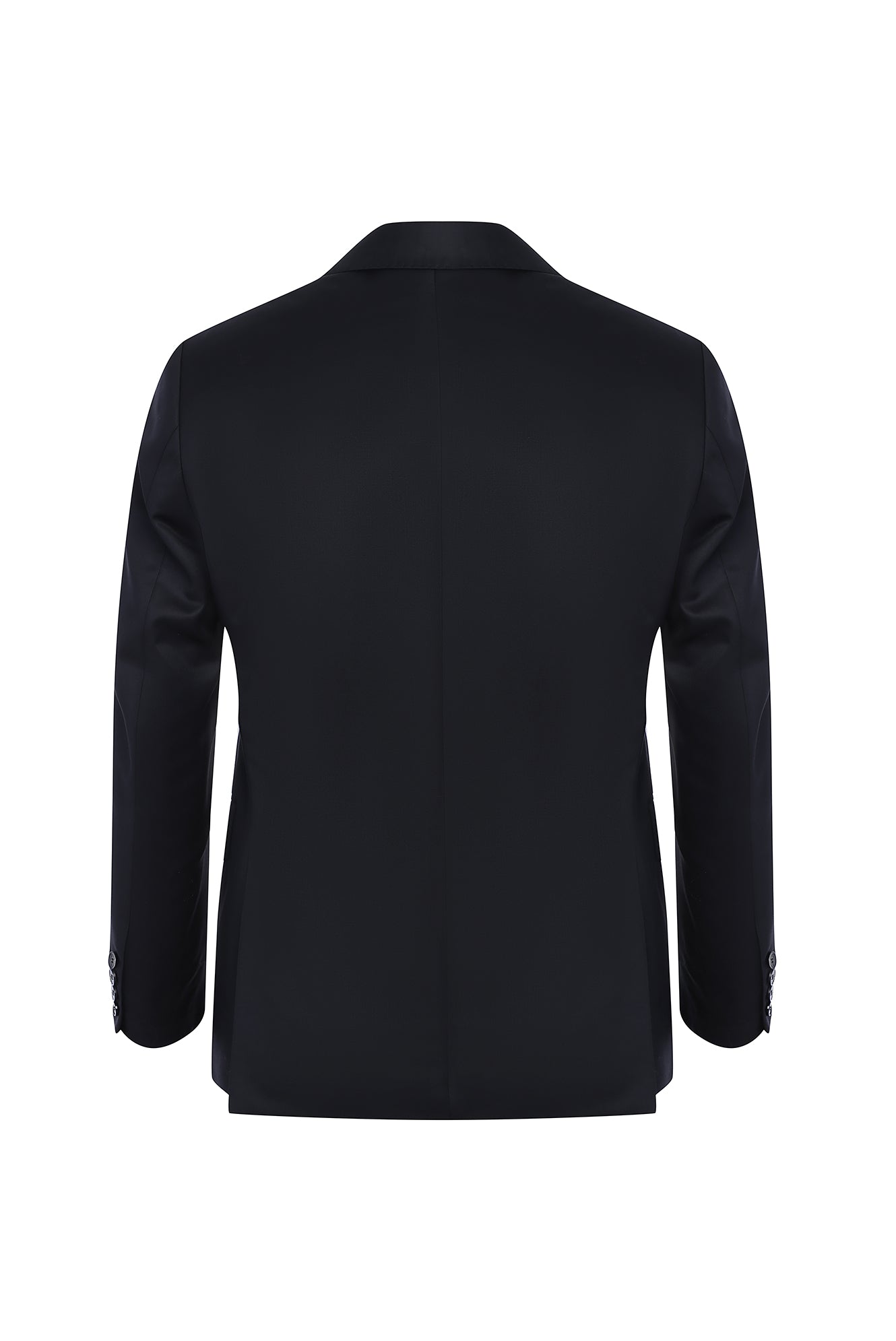 Siyah Slim Fit Dar Kesim Klasik Yün Takım Elbise