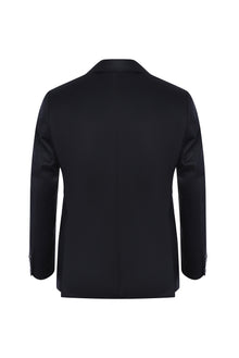 Siyah Slim Fit Dar Kesim Klasik Yün Takım Elbise