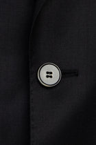 Siyah Slim Fit Dar Kesim Klasik Yün Takım Elbise