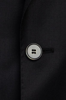 Siyah Slim Fit Dar Kesim Klasik Yün Takım Elbise