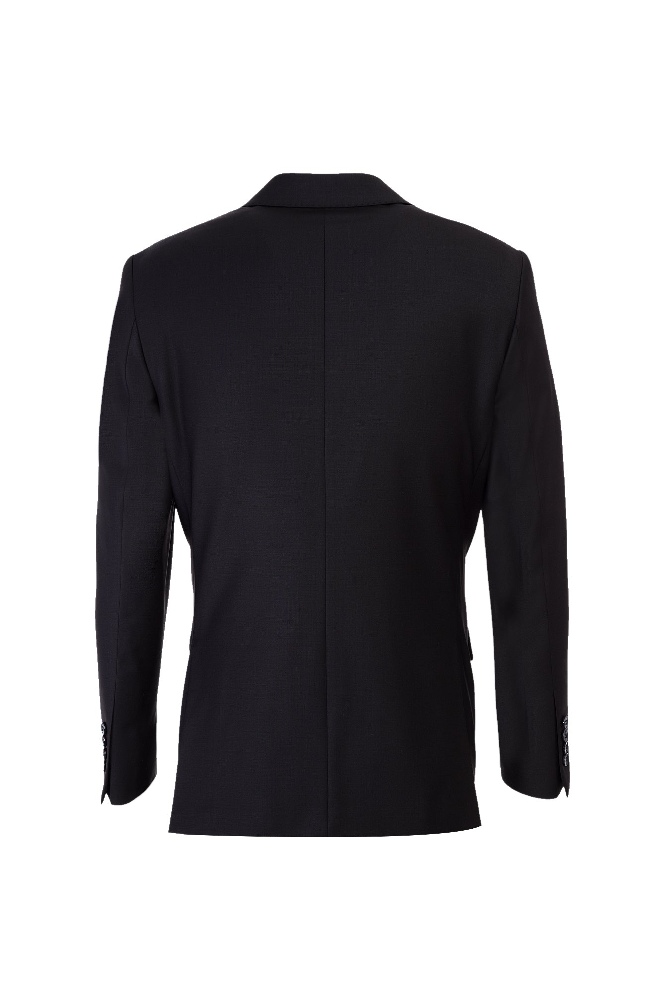 Siyah Slim Fit Dar Kesim Yünlü Takım Elbise