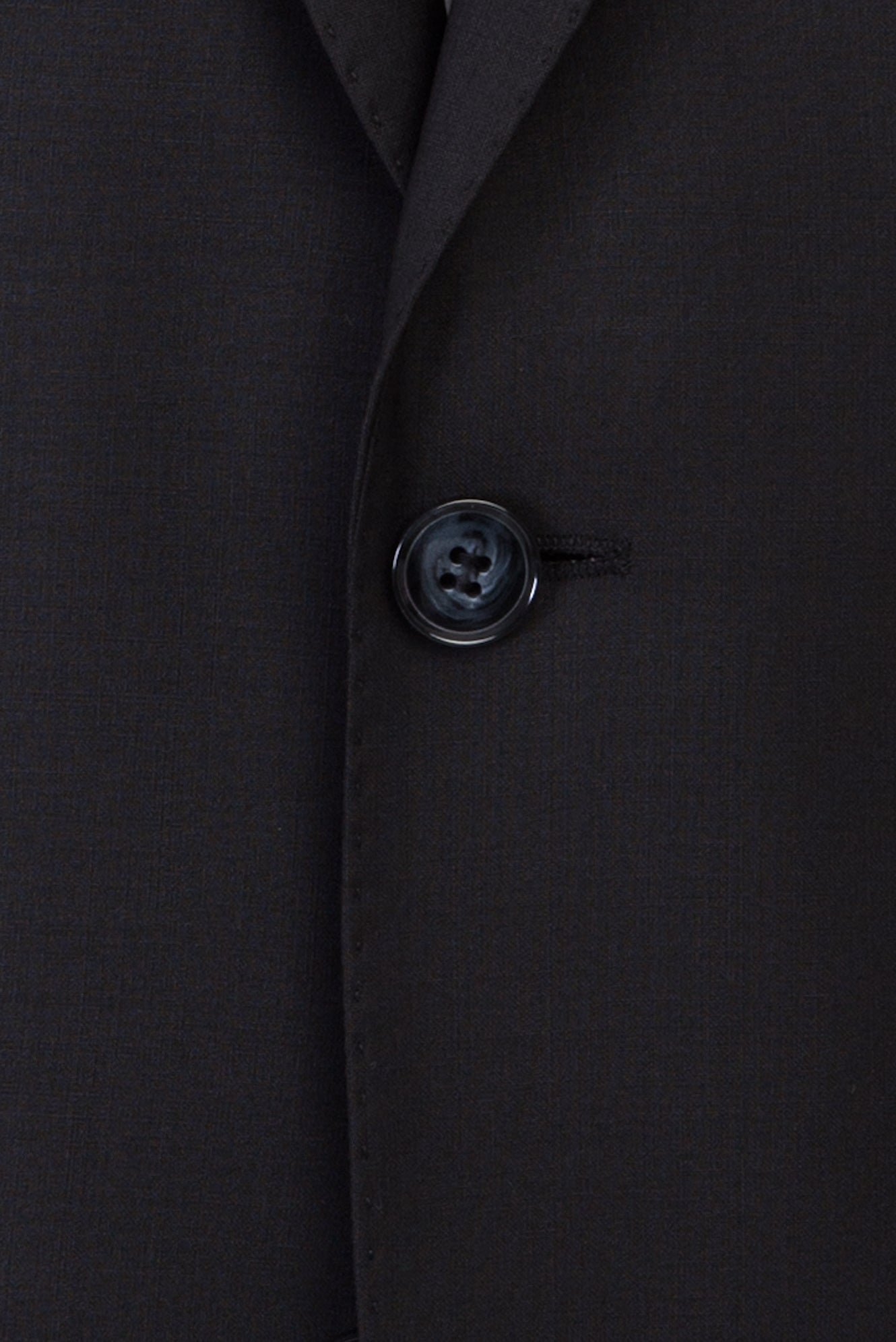 Siyah Slim Fit Dar Kesim Yünlü Klasik Takım Elbise