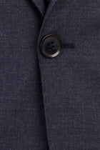 Koyu Füme Slim Fit Dar Kesim Yünlü Takım Elbise