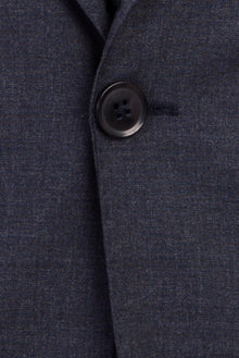 Koyu Füme Slim Fit Dar Kesim Yünlü Takım Elbise