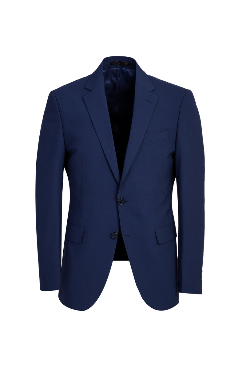 Koyu Lacivert 7 Drop Slim Fit Dar Kesim Yünlü Tak?m Elbise-Abdullah Ki??l?