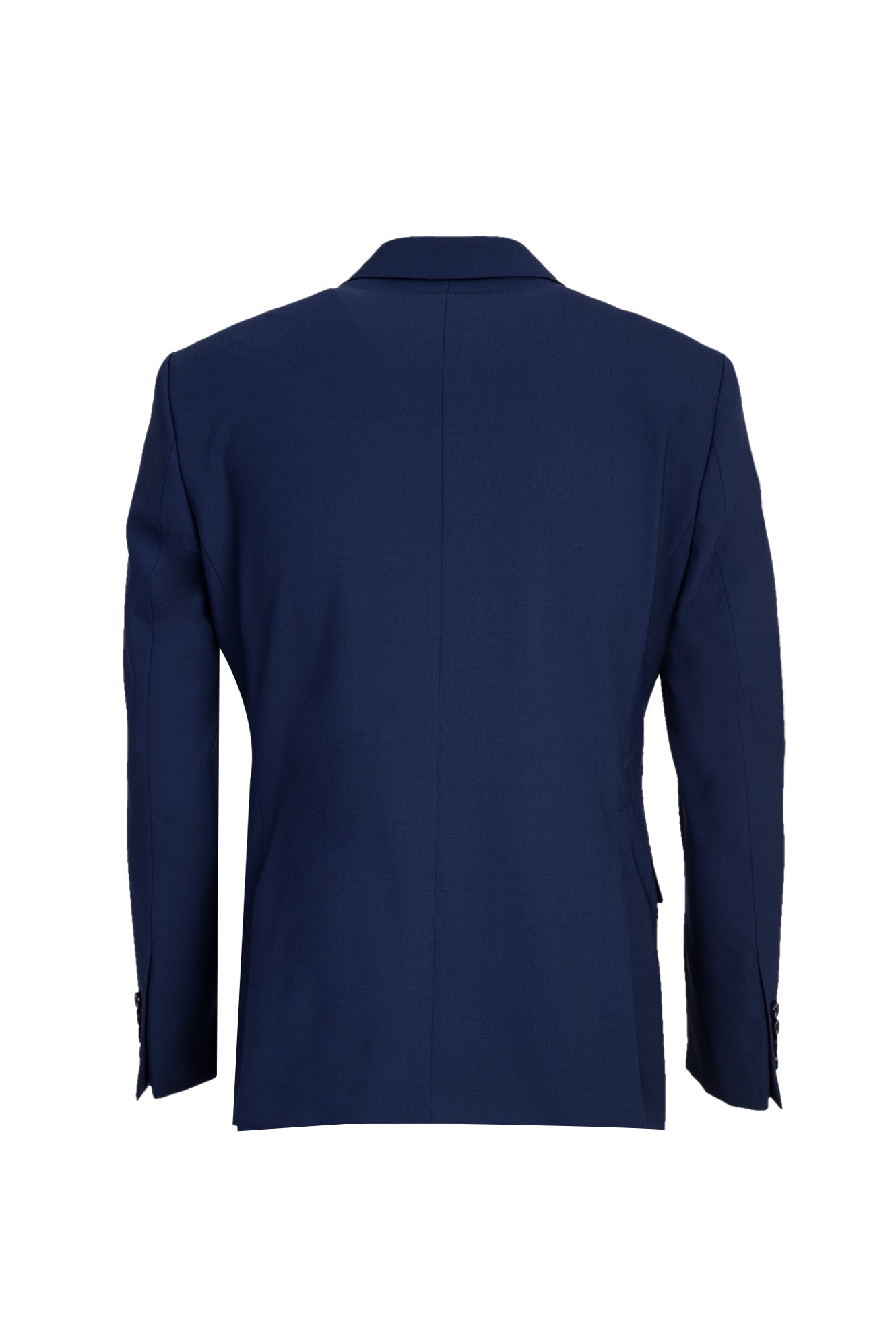 Koyu Lacivert Slim Fit Dar Kesim Yünlü Takım Elbise