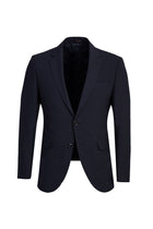 Siyah Lacivert Regular Fit Yünlü Klasik Takım Elbise