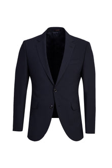 Siyah Lacivert Regular Fit Yünlü Klasik Takım Elbise