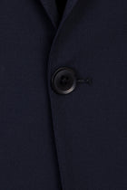 Siyah Lacivert Regular Fit Yünlü Klasik Takım Elbise