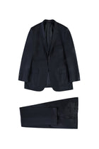 Aç?k Antrasit 7 Drop Slim Fit Dar Kesim Yünlü Tak?m Elbise-Abdullah Ki??l?