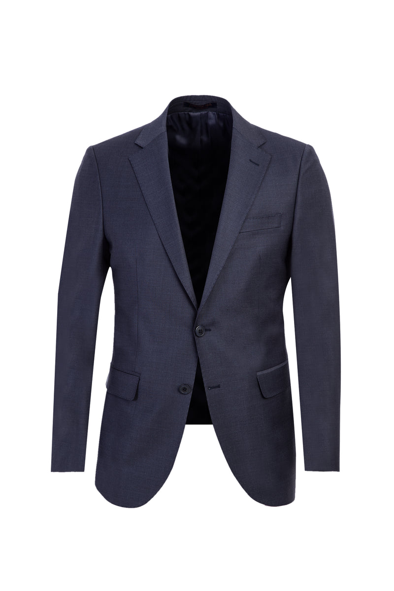 Aç?k Antrasit 7 Drop Slim Fit Dar Kesim Yünlü Tak?m Elbise-Abdullah Ki??l?