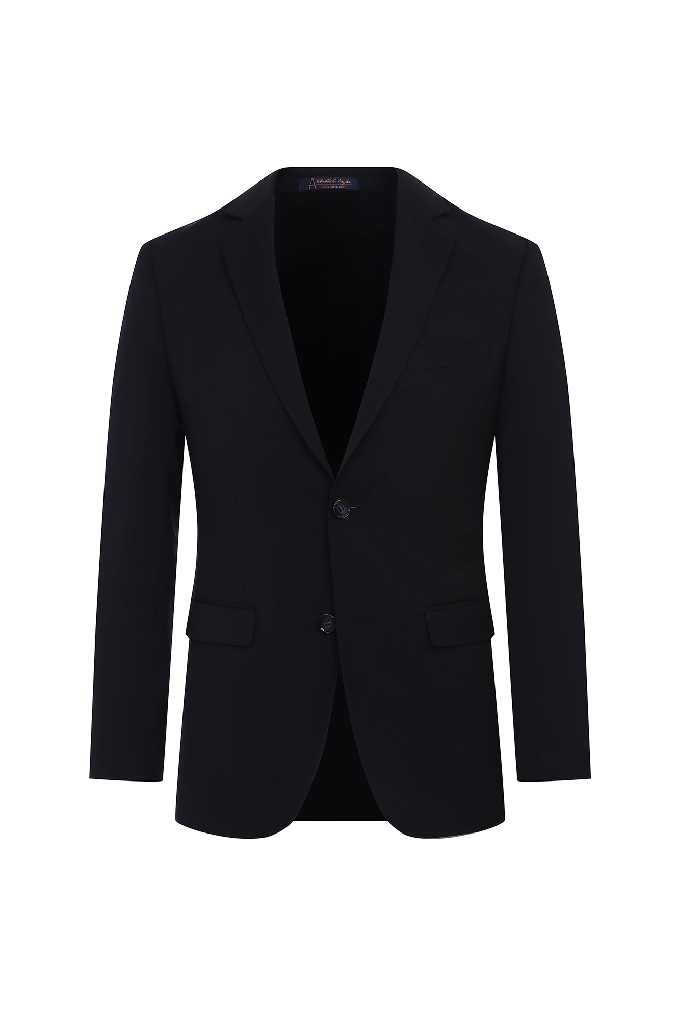 Siyah 7 Drop Slim Fit Dar Kesim Yünlü Tak?m Elbise-Abdullah Ki??l?