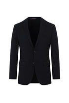 Siyah 7 Drop Slim Fit Dar Kesim Yünlü Tak?m Elbise-Abdullah Ki??l?