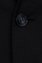 Siyah 7 Drop Slim Fit Dar Kesim Yünlü Tak?m Elbise-Abdullah Ki??l?
