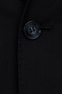 Siyah 7 Drop Slim Fit Dar Kesim Yünlü Tak?m Elbise-Abdullah Ki??l?