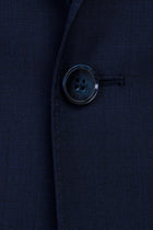 Orta Lacivert 7 Drop Slim Fit Dar Kesim Yün Tak?m Elbise-Abdullah Ki??l?