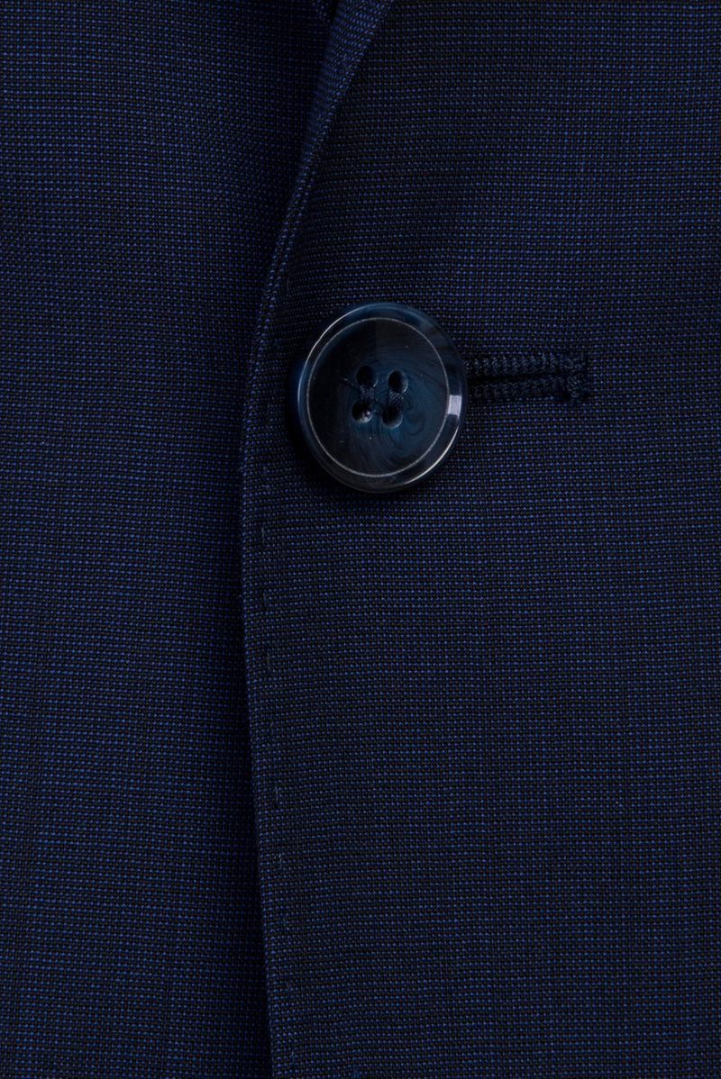 Orta Lacivert 7 Drop Slim Fit Dar Kesim Yün Tak?m Elbise-Abdullah Ki??l?