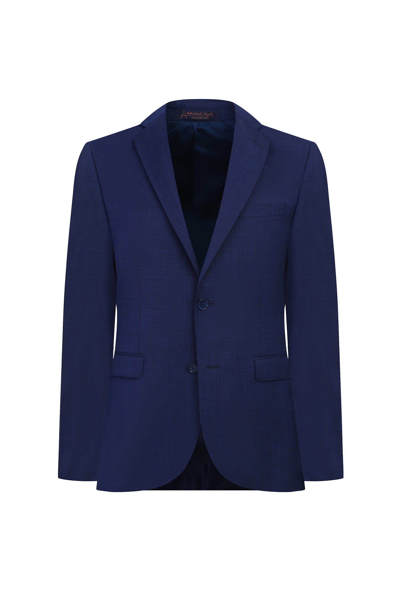 Koyu Mavi  Slim Fit Dar Kesim Yün Takım Elbise