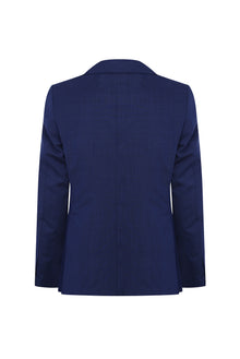 Koyu Mavi  Slim Fit Dar Kesim Yün Takım Elbise