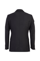 Koyu Antrasit Slim Fit Dar Kesim Yünlü Takım Elbise